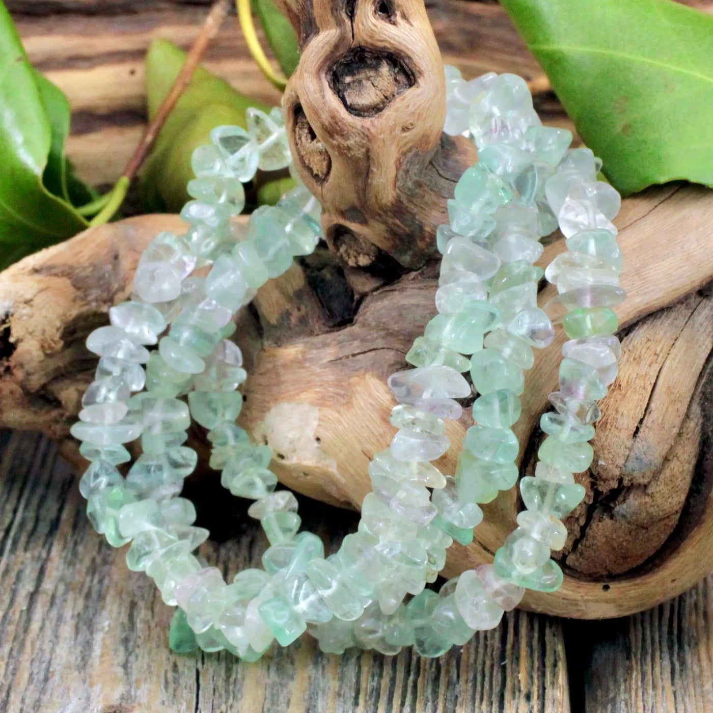 Green Fluorite Chip Bracelet