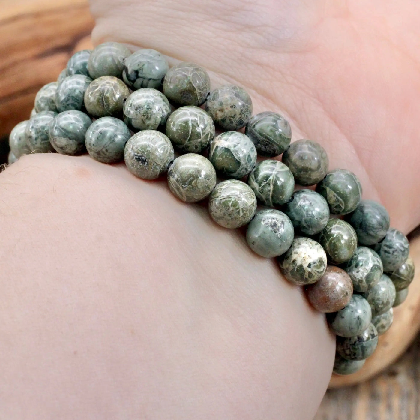 Green Jasper Bracelet - 8mm