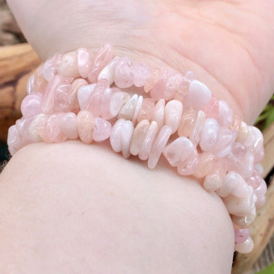 Morganite Chunky Chip Bracelet