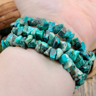 Chrysocolla Chunky Chip Bracelet