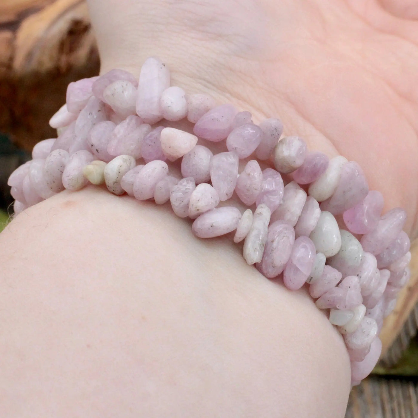 Kunzite Chip Bracelet