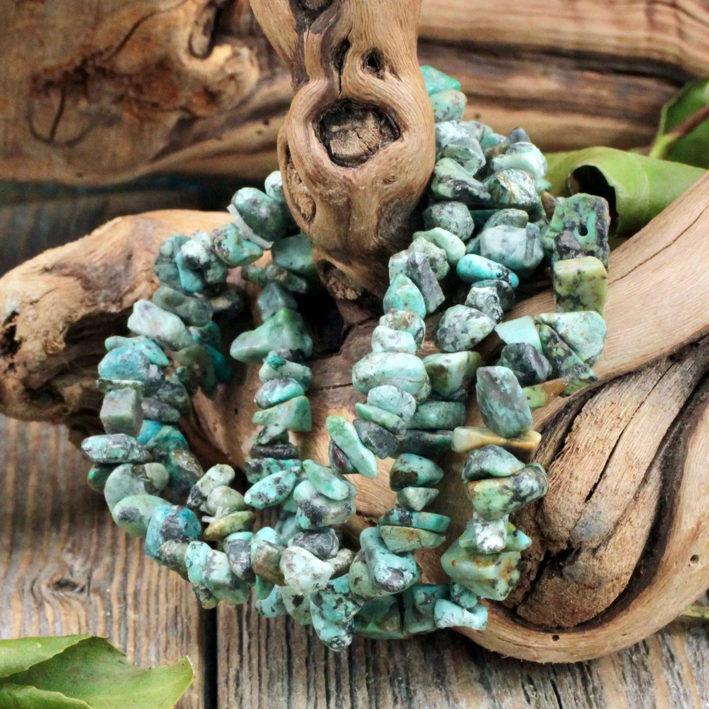 African Turquoise Jasper Chip Bracelet