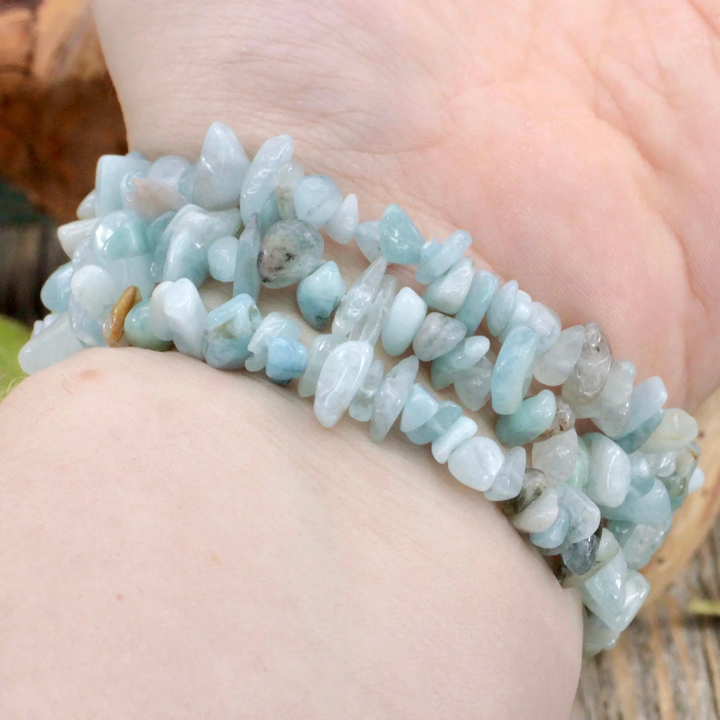 Aquamarine Chip Bracelet