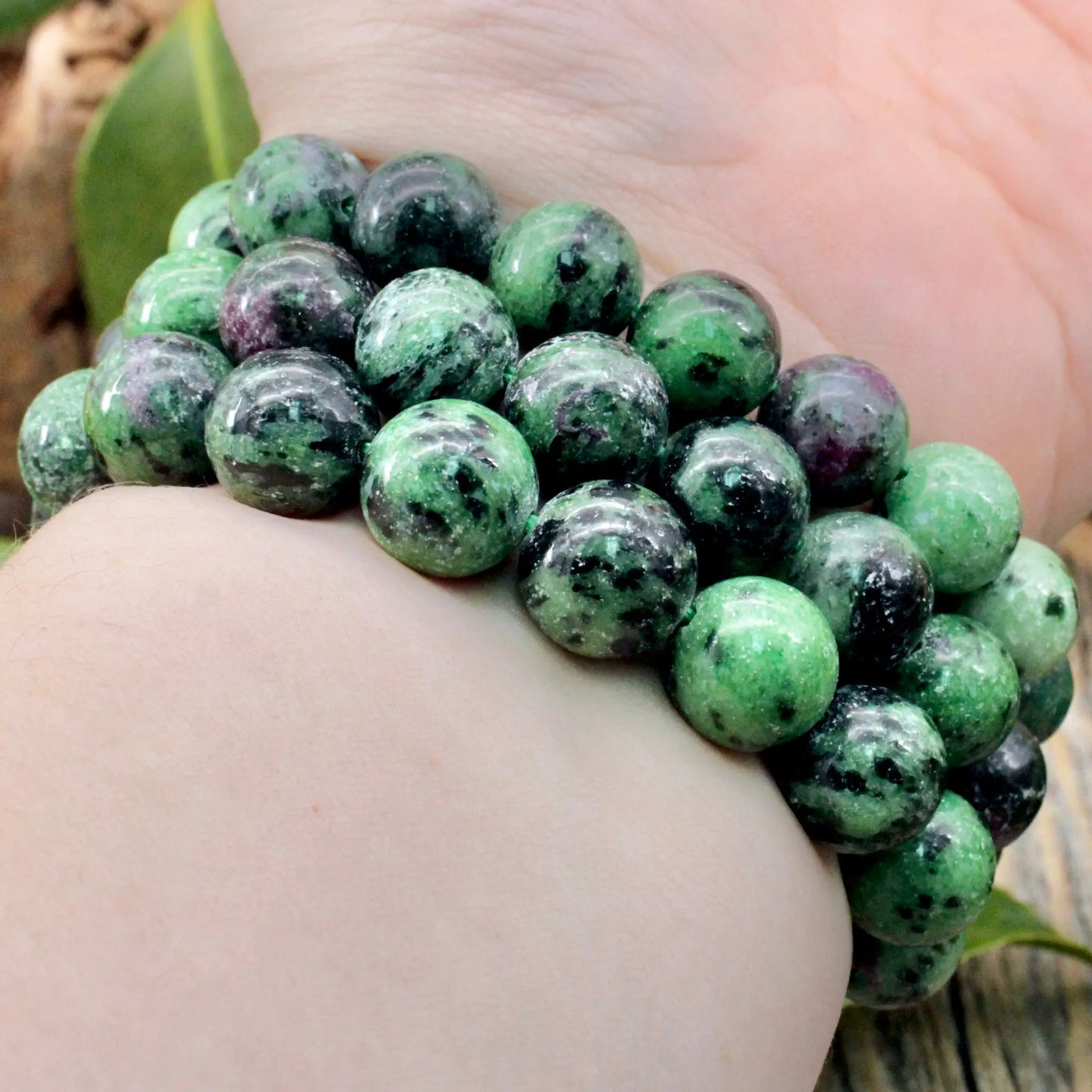 Ruby in Zoisite Bracelet - 12mm