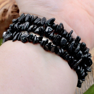 Black Tourmaline Chip Bracelet