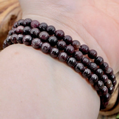 Tourmaline with Rubellite Bracelet - 6mm