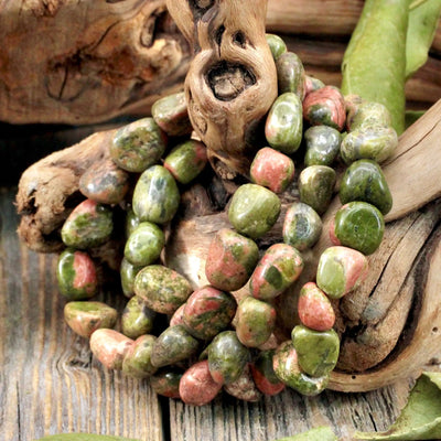 Unakite Tumbled Bracelet