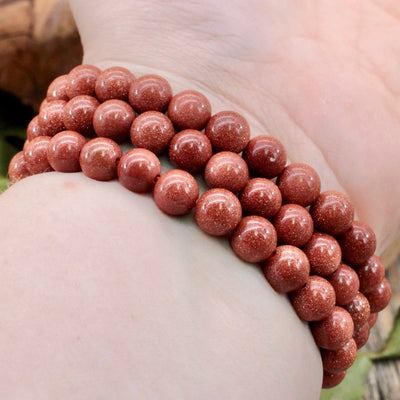 Goldstone Bracelet - 8mm