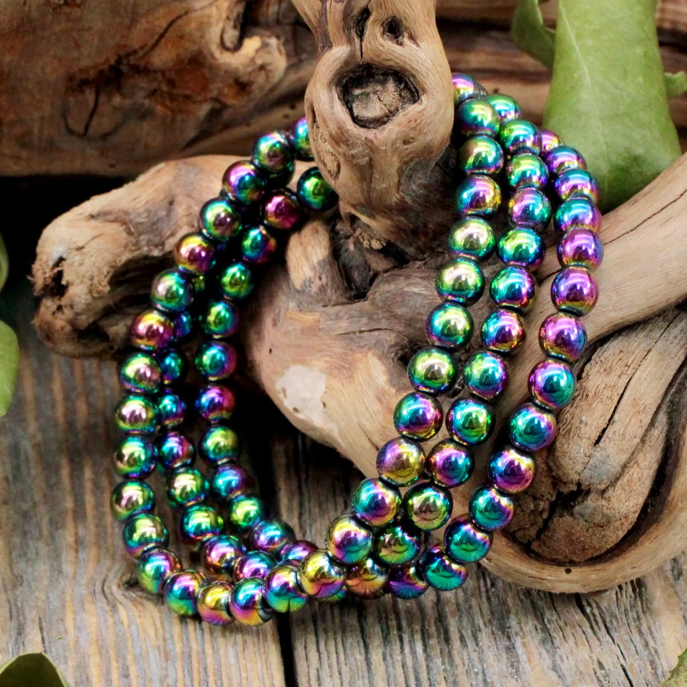 Rainbow Hematite Bracelet - 6mm