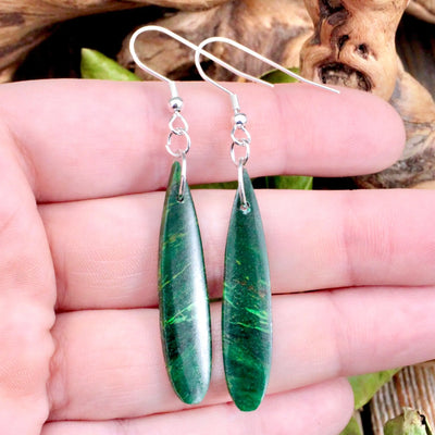 African Jade Earrings