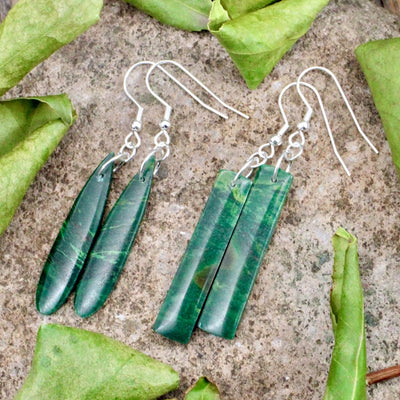 African Jade Earrings