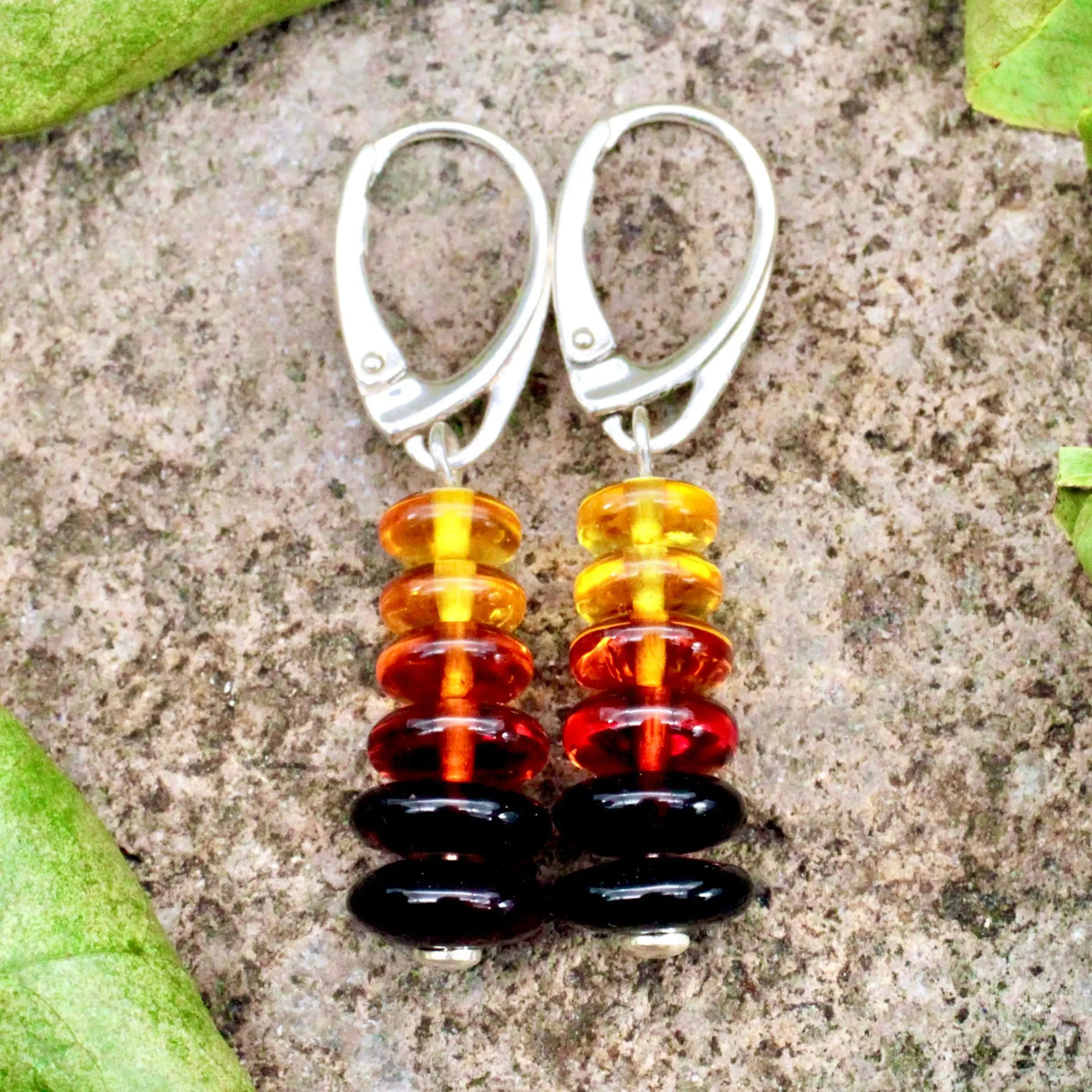 Amber Stacked Earrings