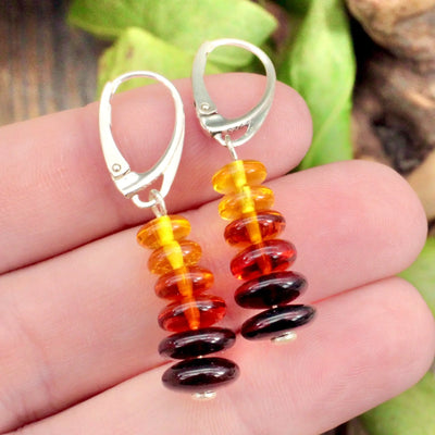 Amber Stacked Earrings