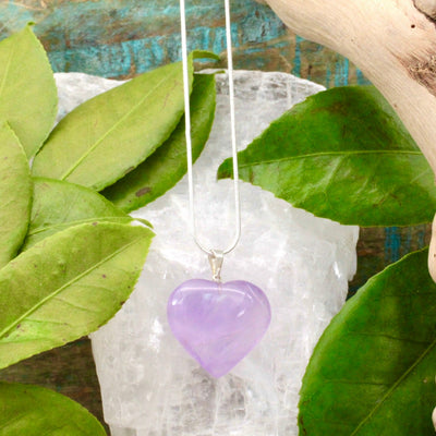 Amethyst Heart Pendant