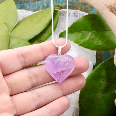 Amethyst Heart Pendant