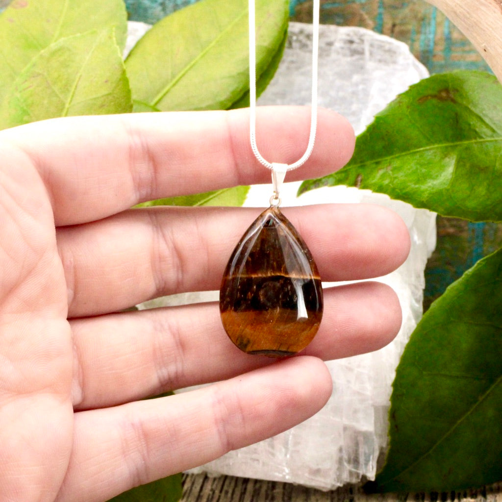 Tigers Eye Drop Pendant