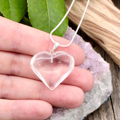 Quartz Heart Pendant