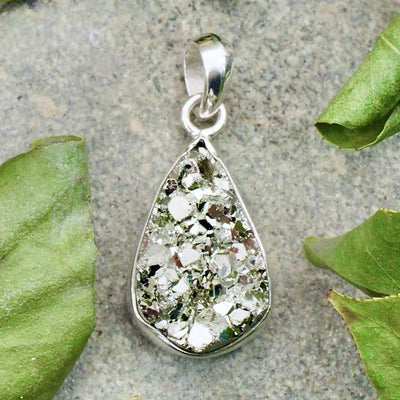 Pyrite Pendant in Sterling Silver