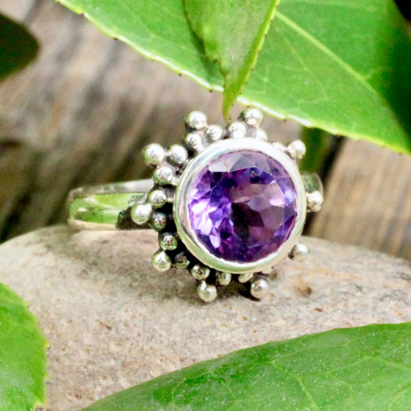 Amethyst Sun Ring