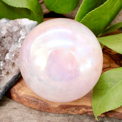 Aura Rose Quartz Sphere