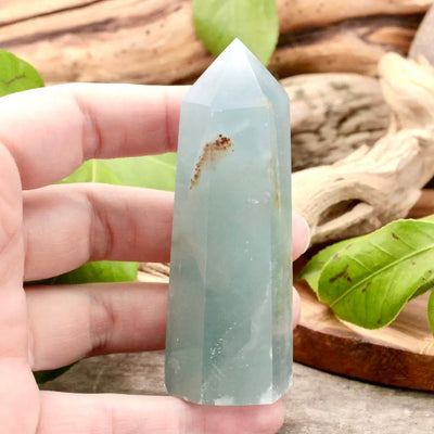 Small Blue Calcite Tower