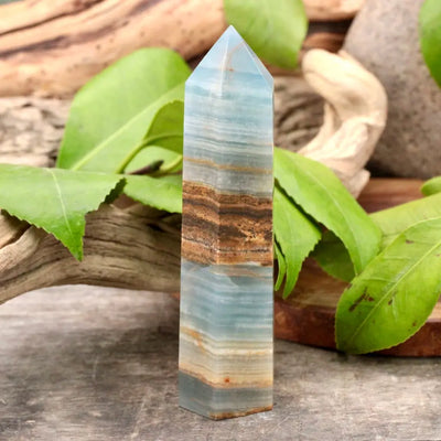 Medium Blue Calcite Tower