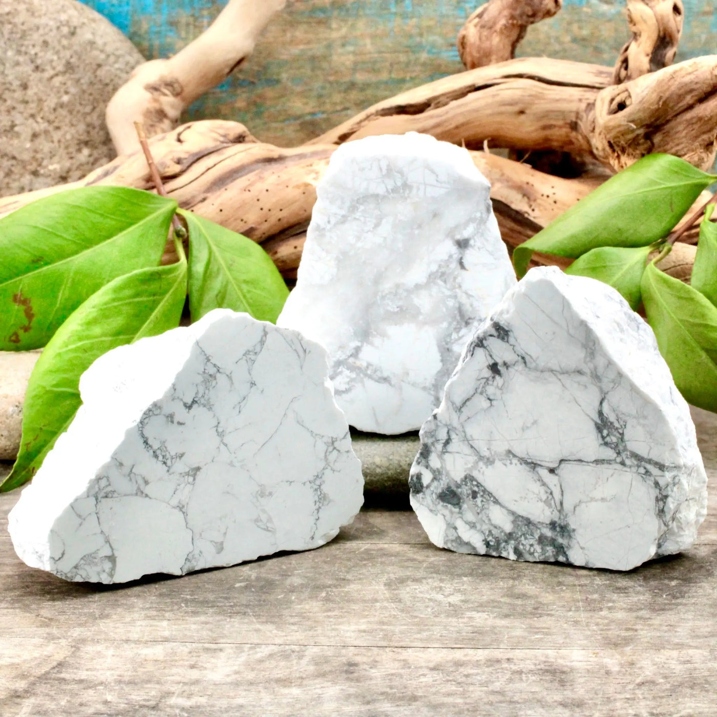 Howlite Semi Polished Chunk