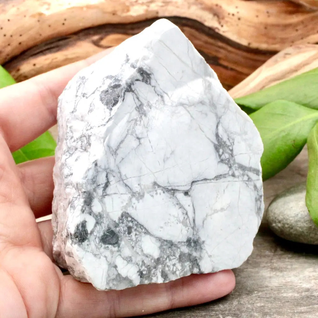 Howlite Semi Polished Chunk