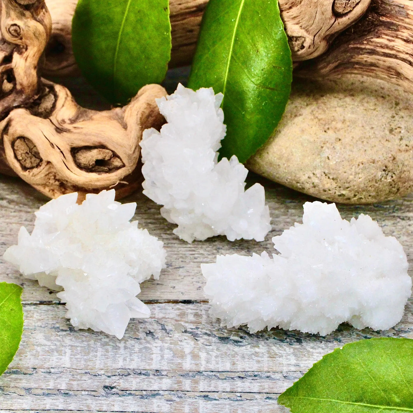 Small White Aragonite Cluster