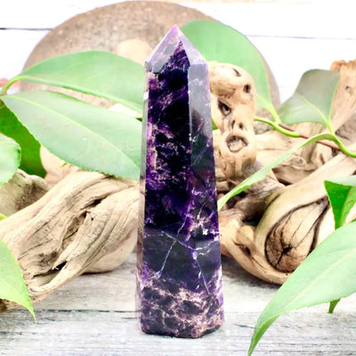 Dark AAA Grade Amethyst Tower