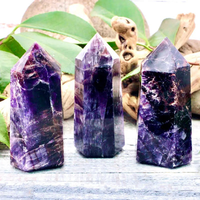 Dark AAA Grade Amethyst Tower