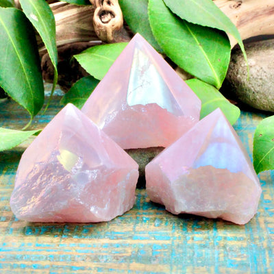 Aura Rose Quartz Power Point - Small