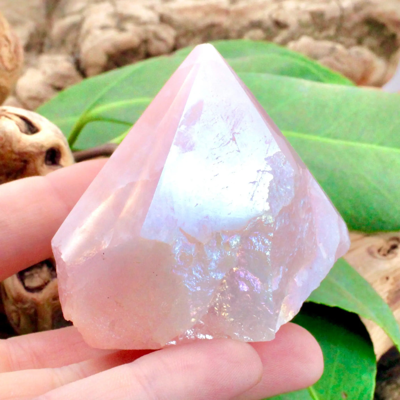 Aura Rose Quartz Power Point - Small