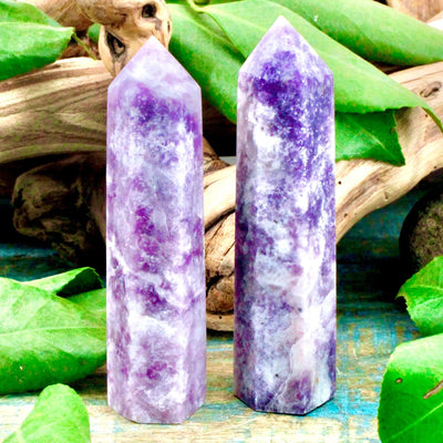 Light Lepidolite Tower- Small