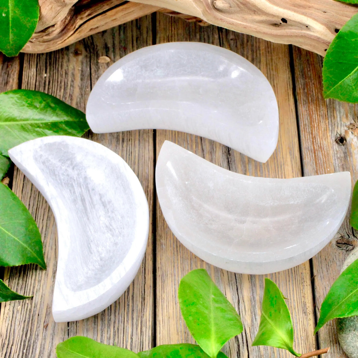 Selenite Moon Bowl