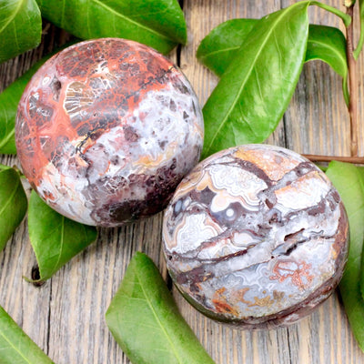 Crazy Lace Agate Sphere