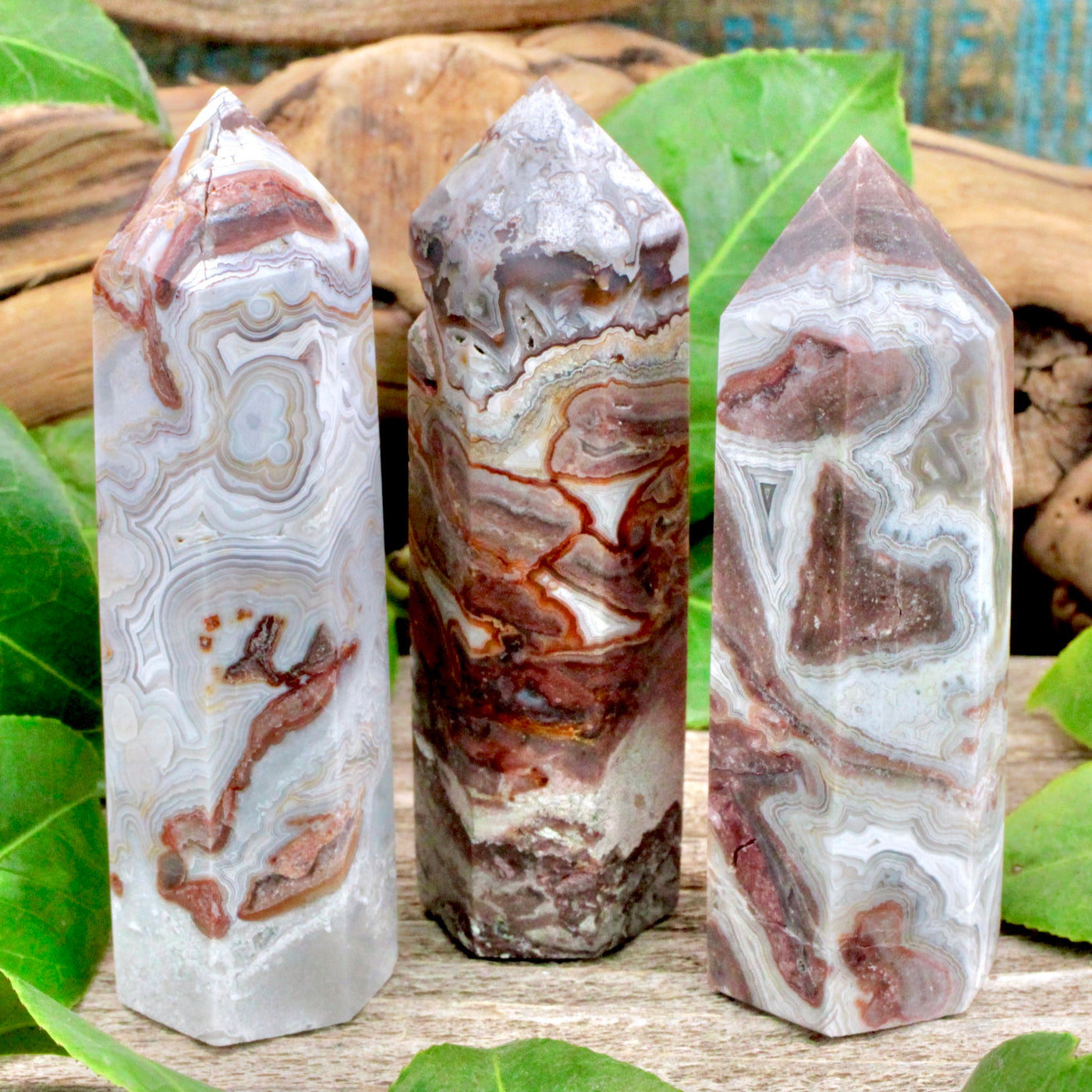 Crazy Lace Agate Tower