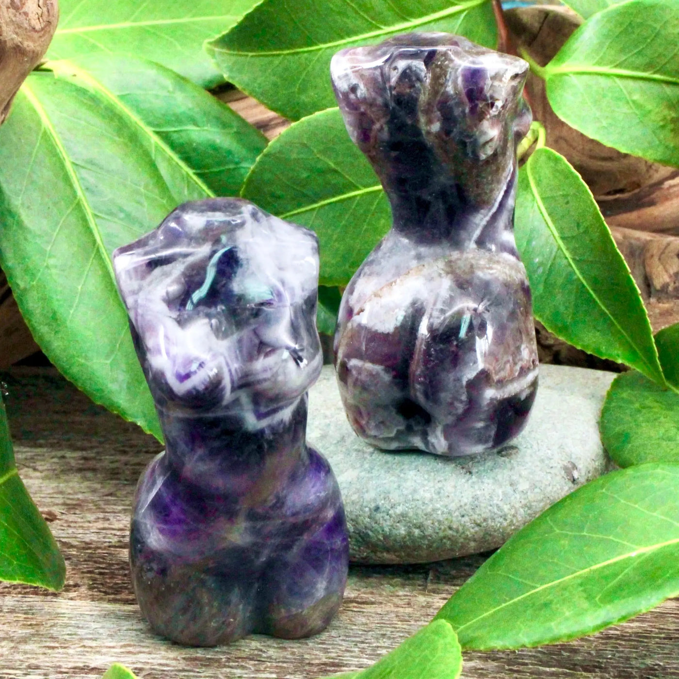 Chevron Amethyst Female Bust