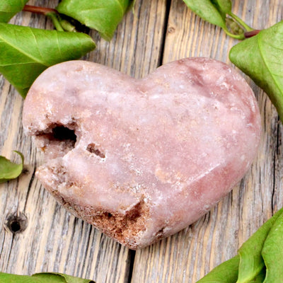 Pink Amethyst Heart