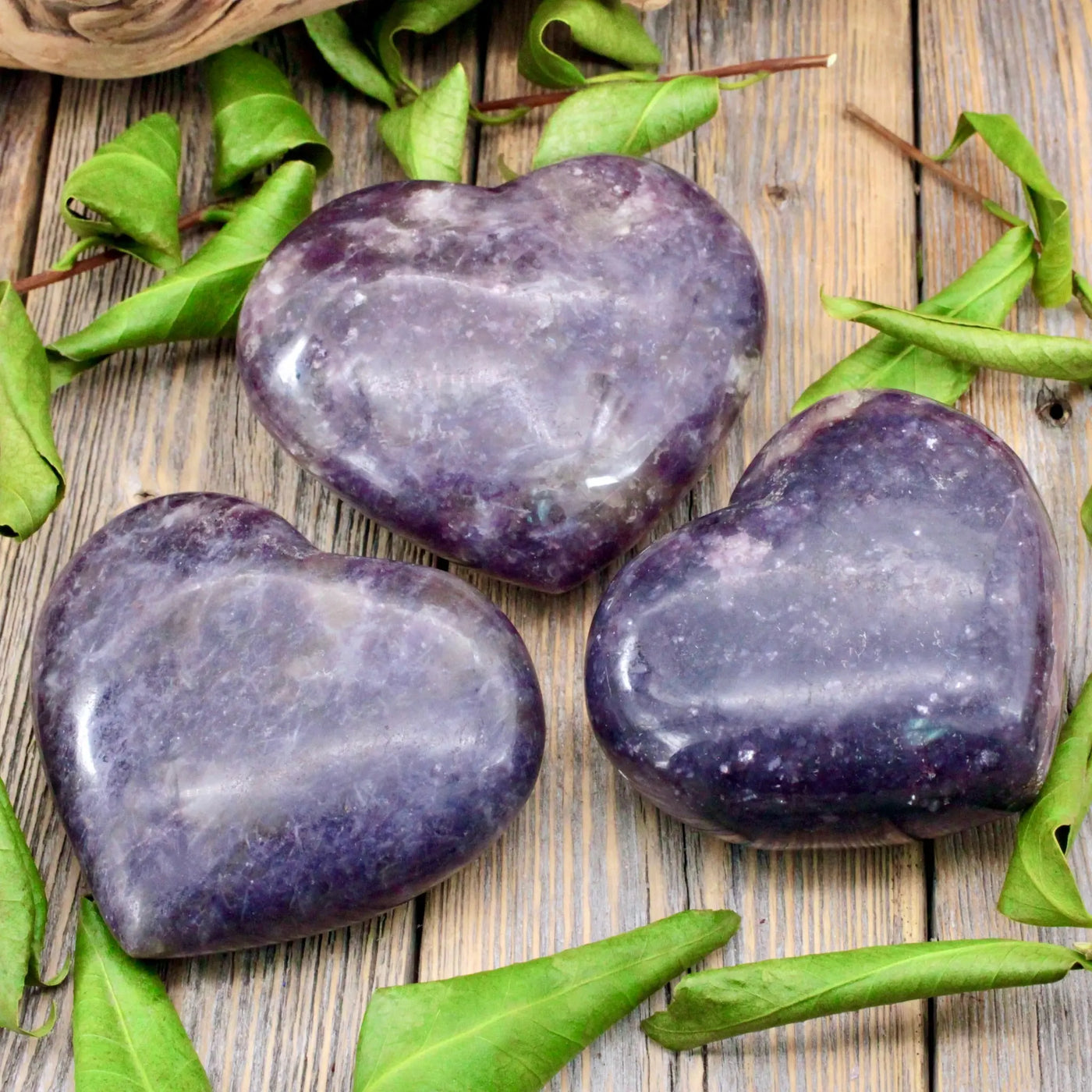 Lepidolite Heart