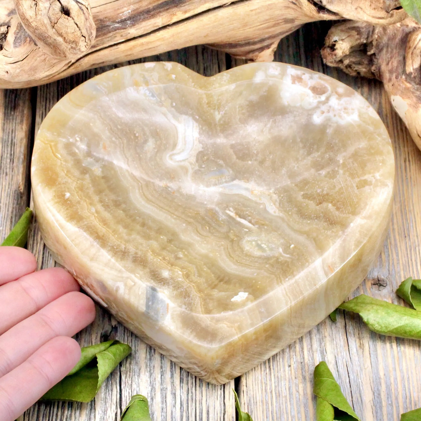 Calcite Heart Bowl