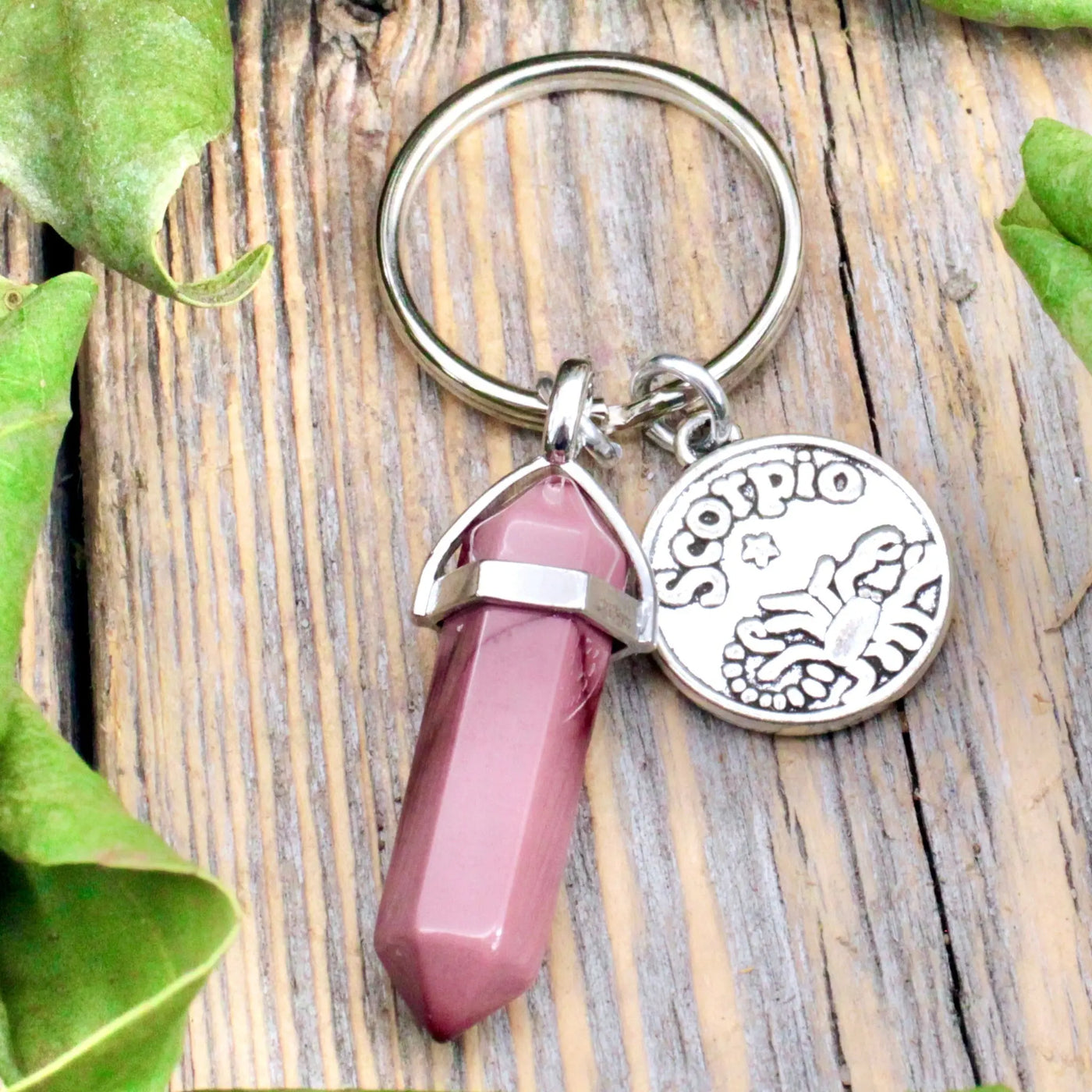 Mookaite Jasper Zodiac Key Ring - Scorpio