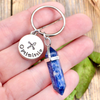 Sodalite Zodiac Key Ring - Sagittarius