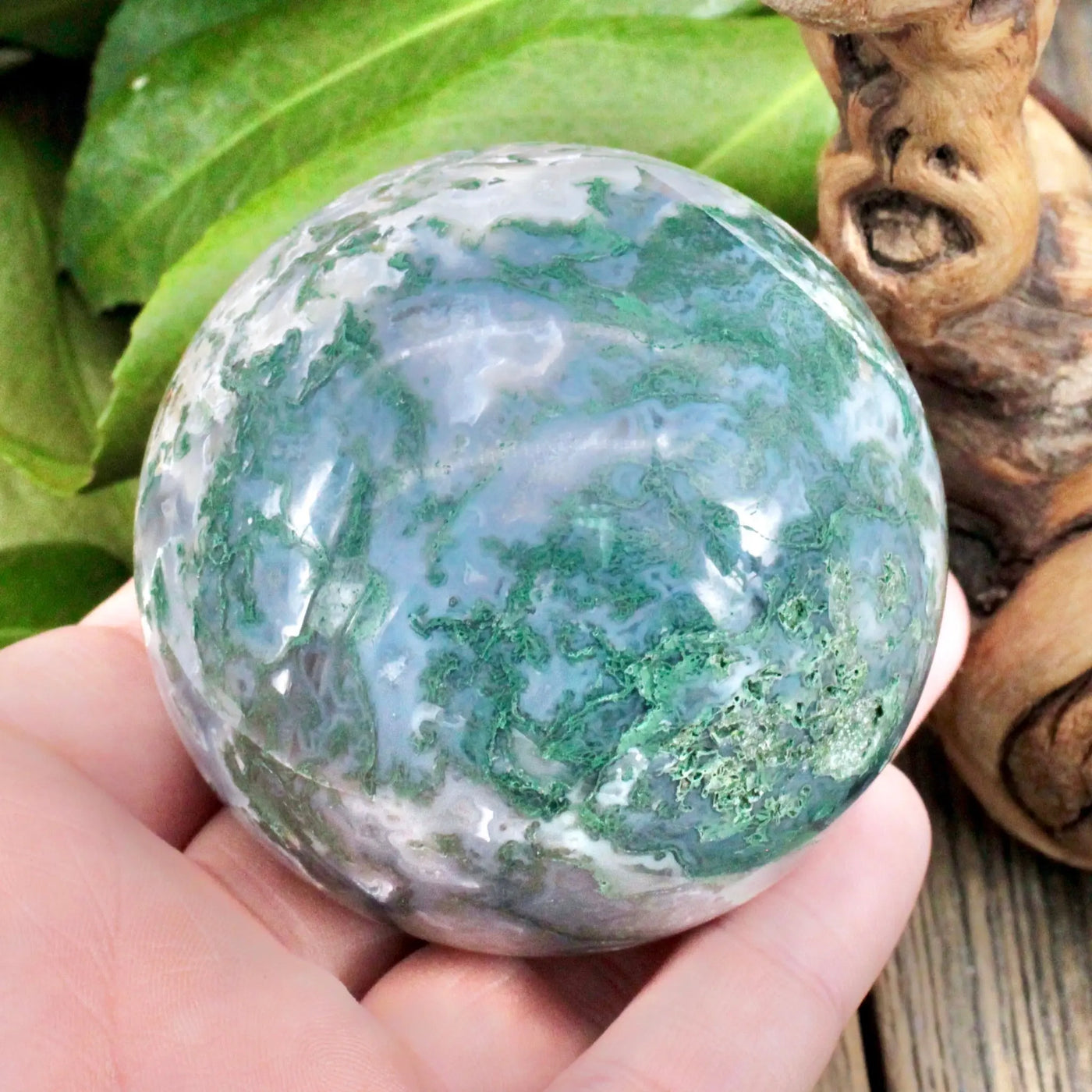 Moss Agate Sphere