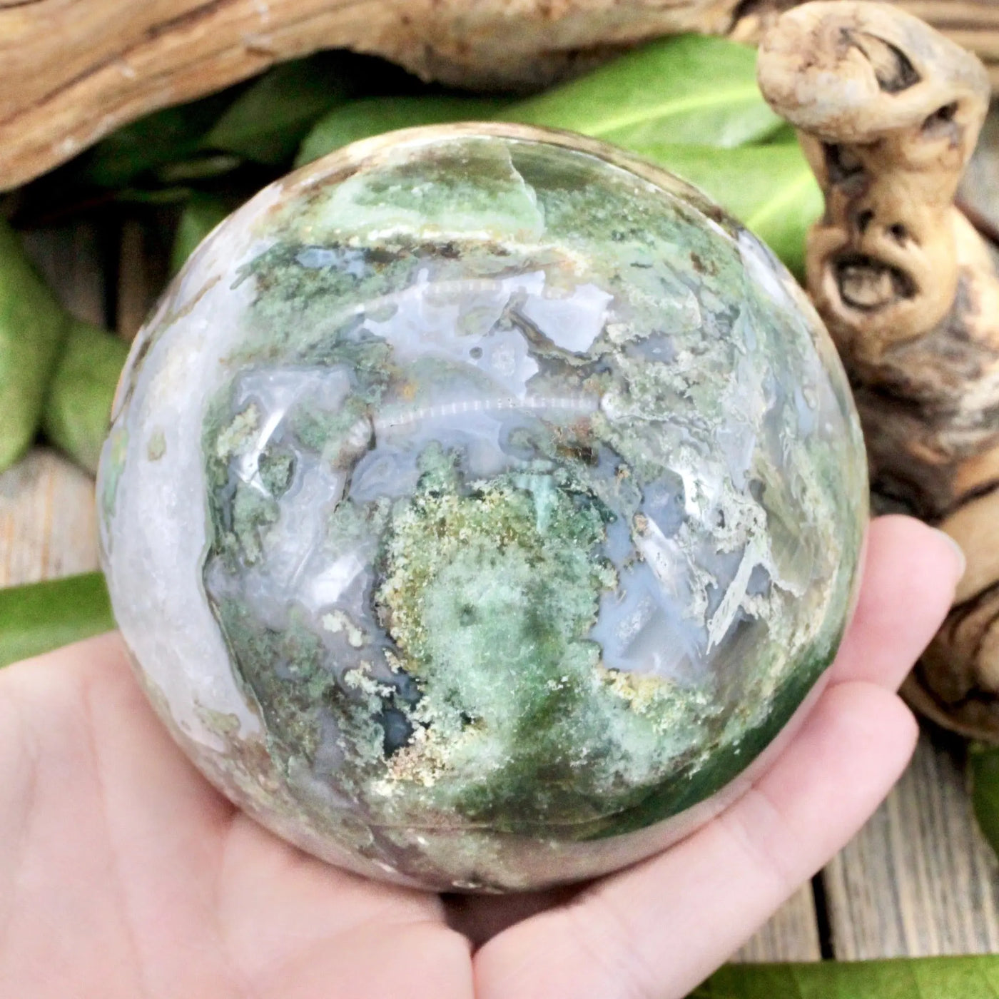 Moss Agate Sphere