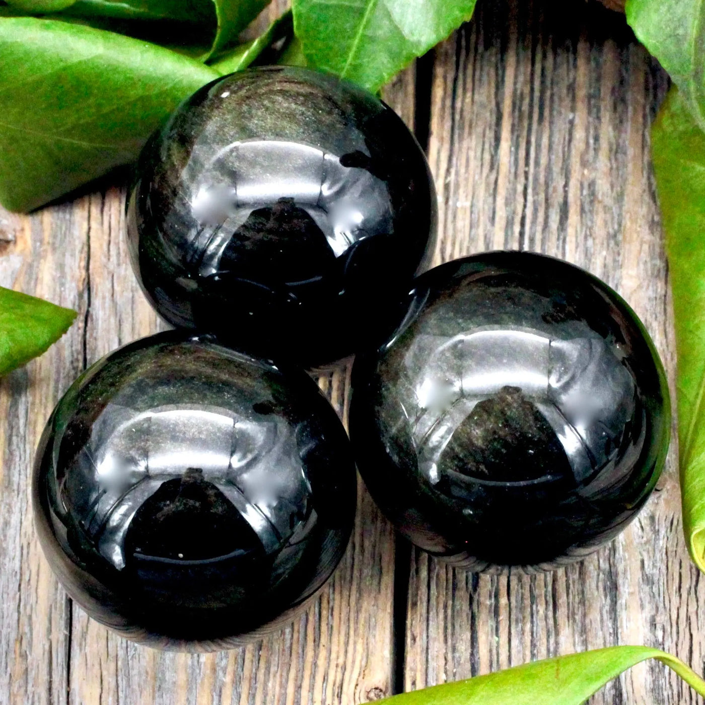 Golden Sheen Obsidian Sphere