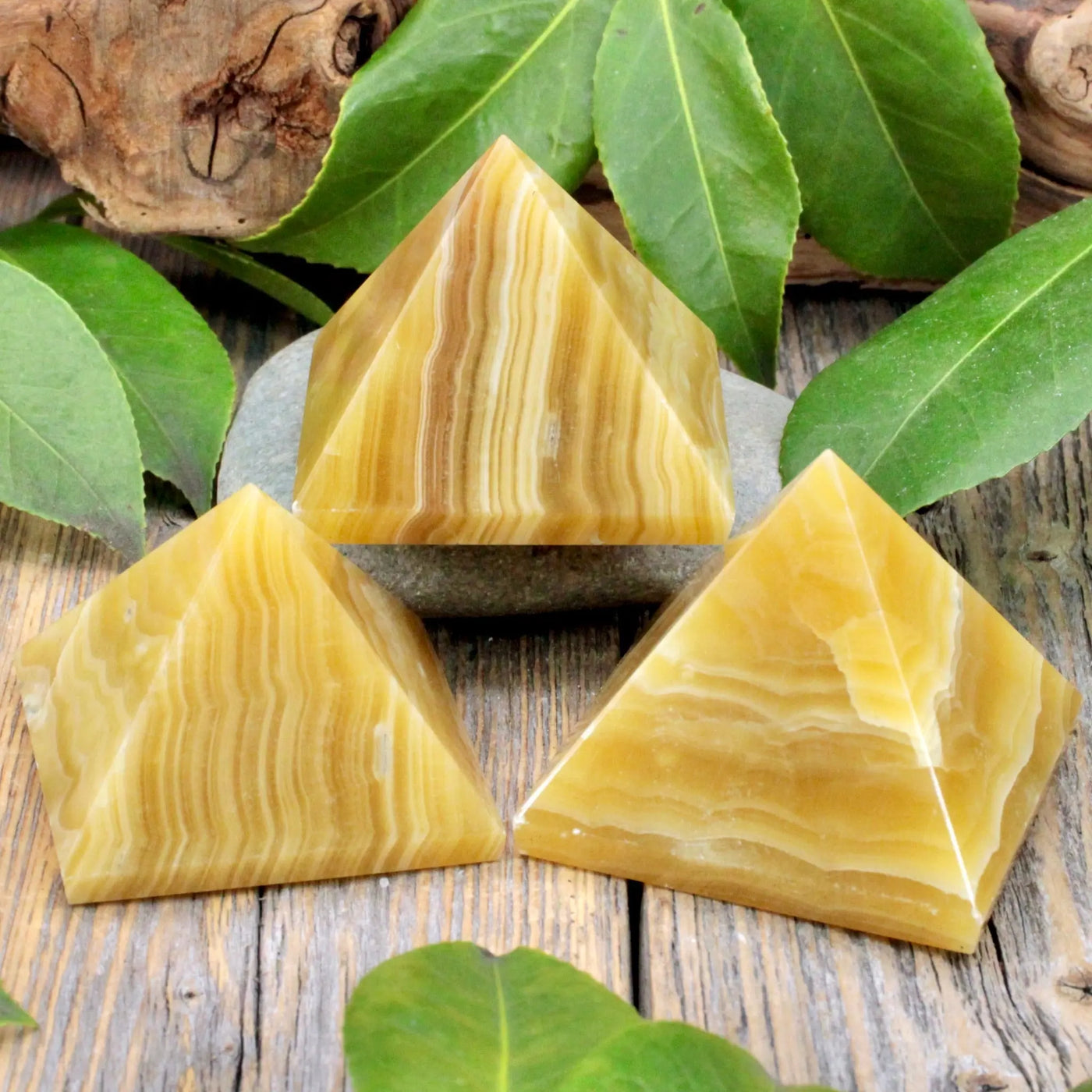 Butterscotch Calcite Pyramid