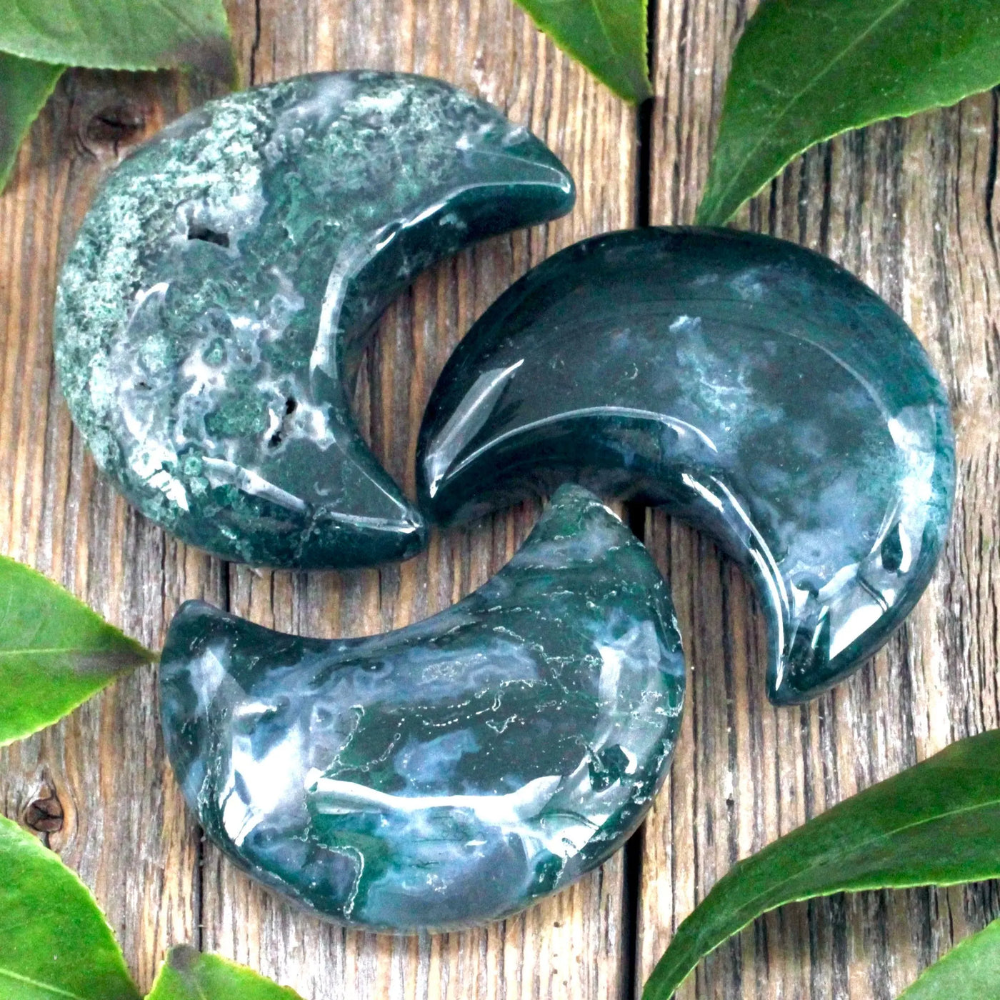 Moss Agate Moon