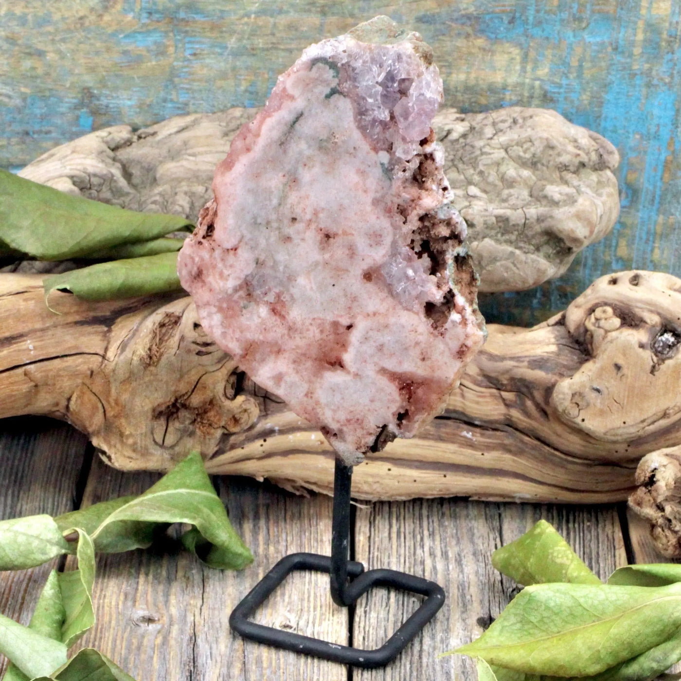 Pink Amethyst On Pin