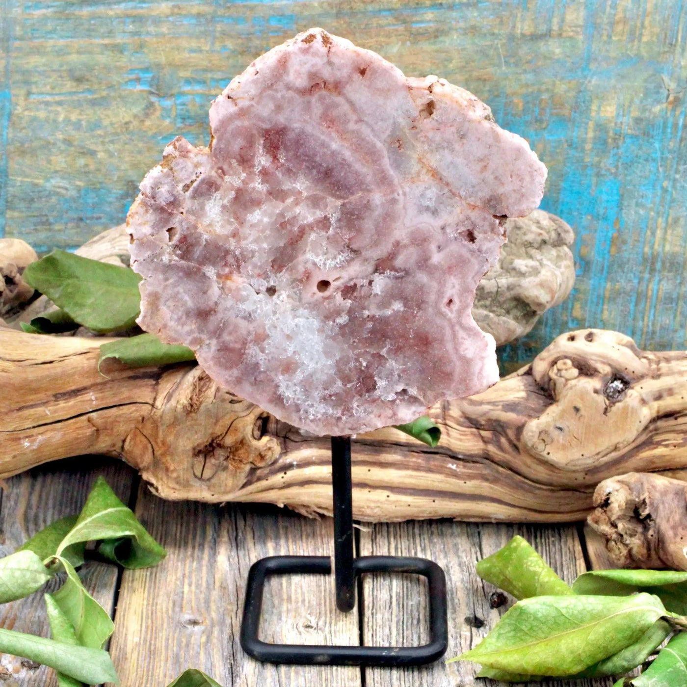 Pink Amethyst On Pin